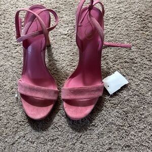 Gorgeous PINK SUEDE HEELS